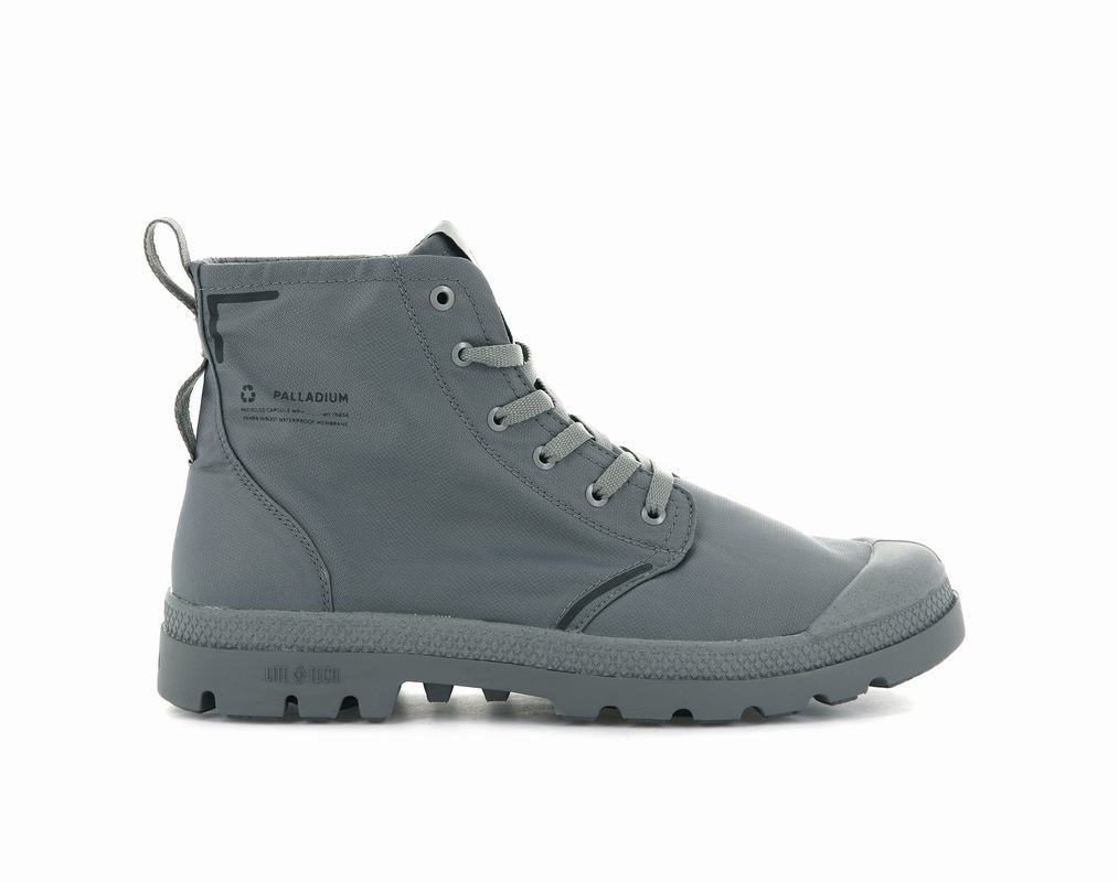 Botas Palladium Pampa Lite+ Recycle Wp+ Waterproof Hombre - Gris Oscuro ||VTNB-12806||